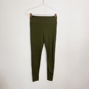 Eye Candy Womens Medium M Olive Green Soft Leggings Stretch Polyester Casual